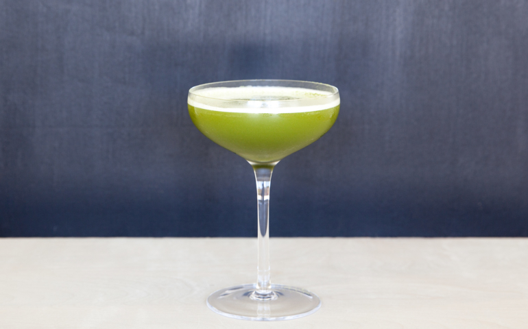 Hazelnut Chocolate Matcha Cocktail