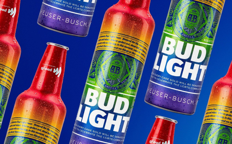 Bud Light Debuts Rainbow-Clad Aluminum Bottles for Pride Month