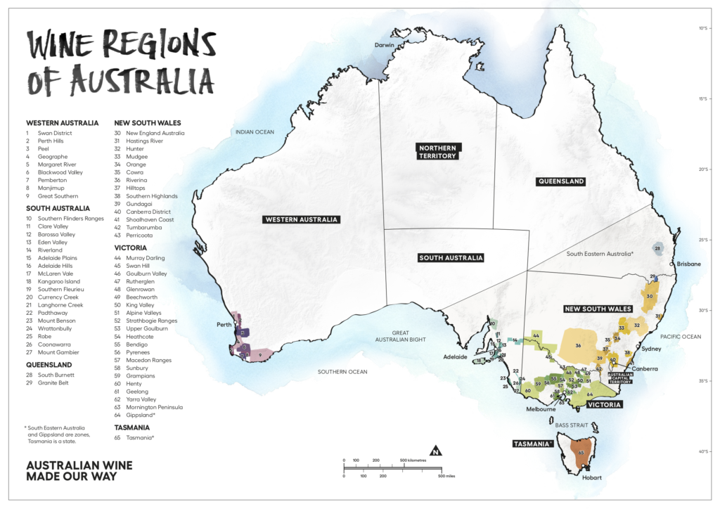 australia wine maps australia wine maps