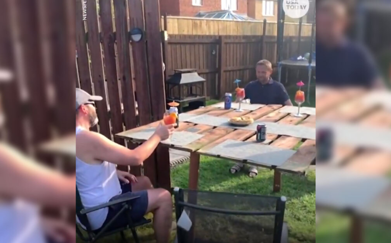 Backyard Neighbors ‘Genius’ Viral Social Distancing Party Hack Is Anything But