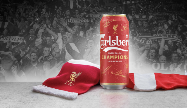 Carlsberg Launches Red Beer Can for Liverpool Fc Win